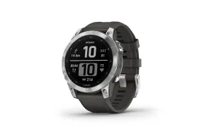 Garmin Fenix 7 Smartwatch Silver Graphite Band