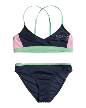 Girls Ilacabo Active Athletic Bikini Set in Naval Academy