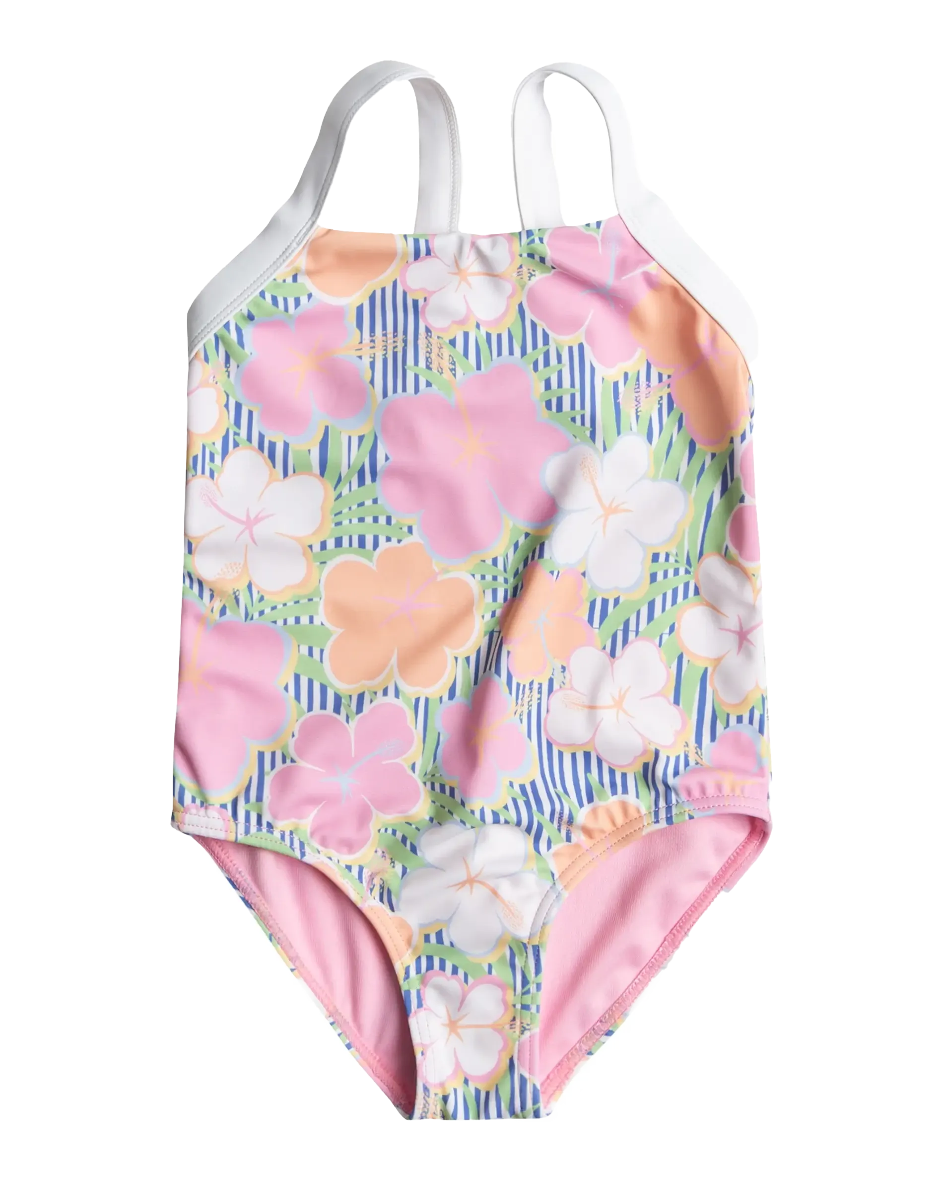Girls Tiny Flower Swimsuit in Ultramarine & Teenie Flower