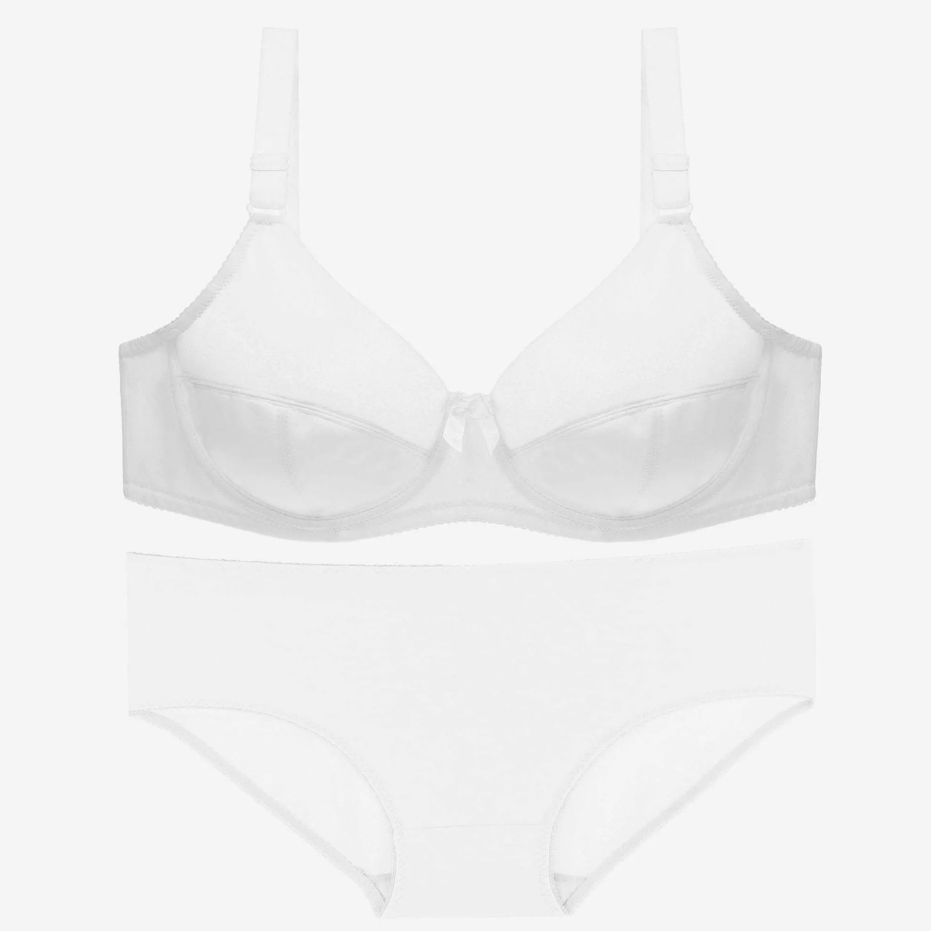 Glossy plus size bra set