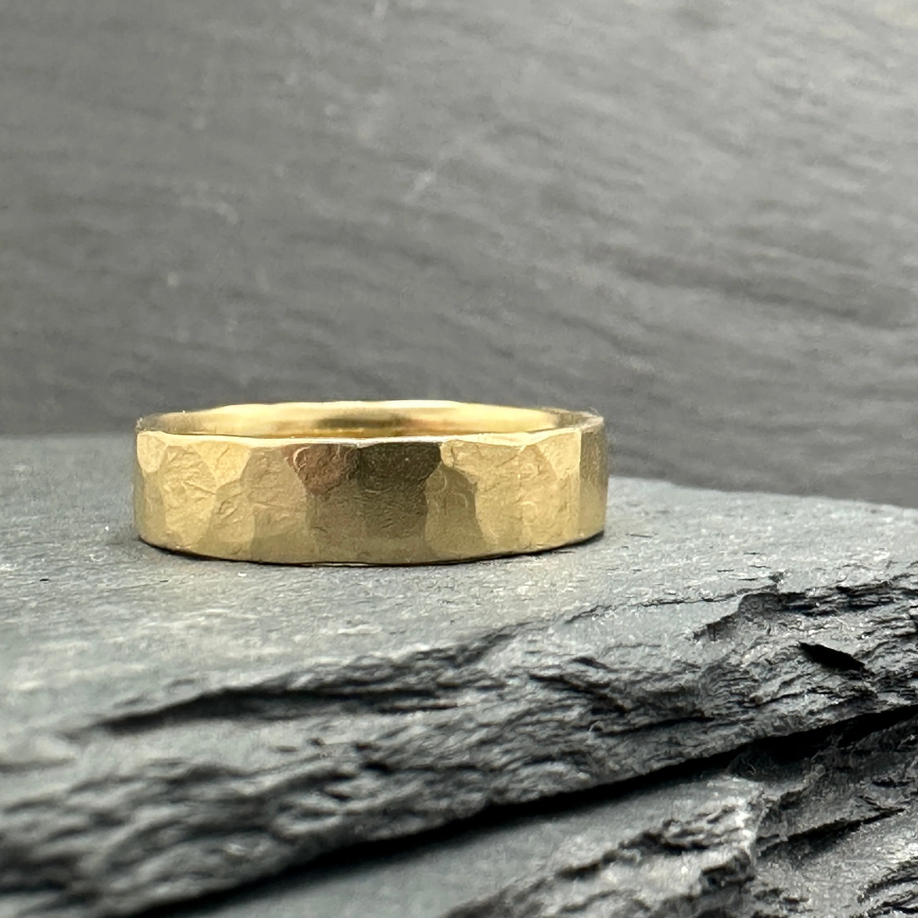 Hammered Gold Band