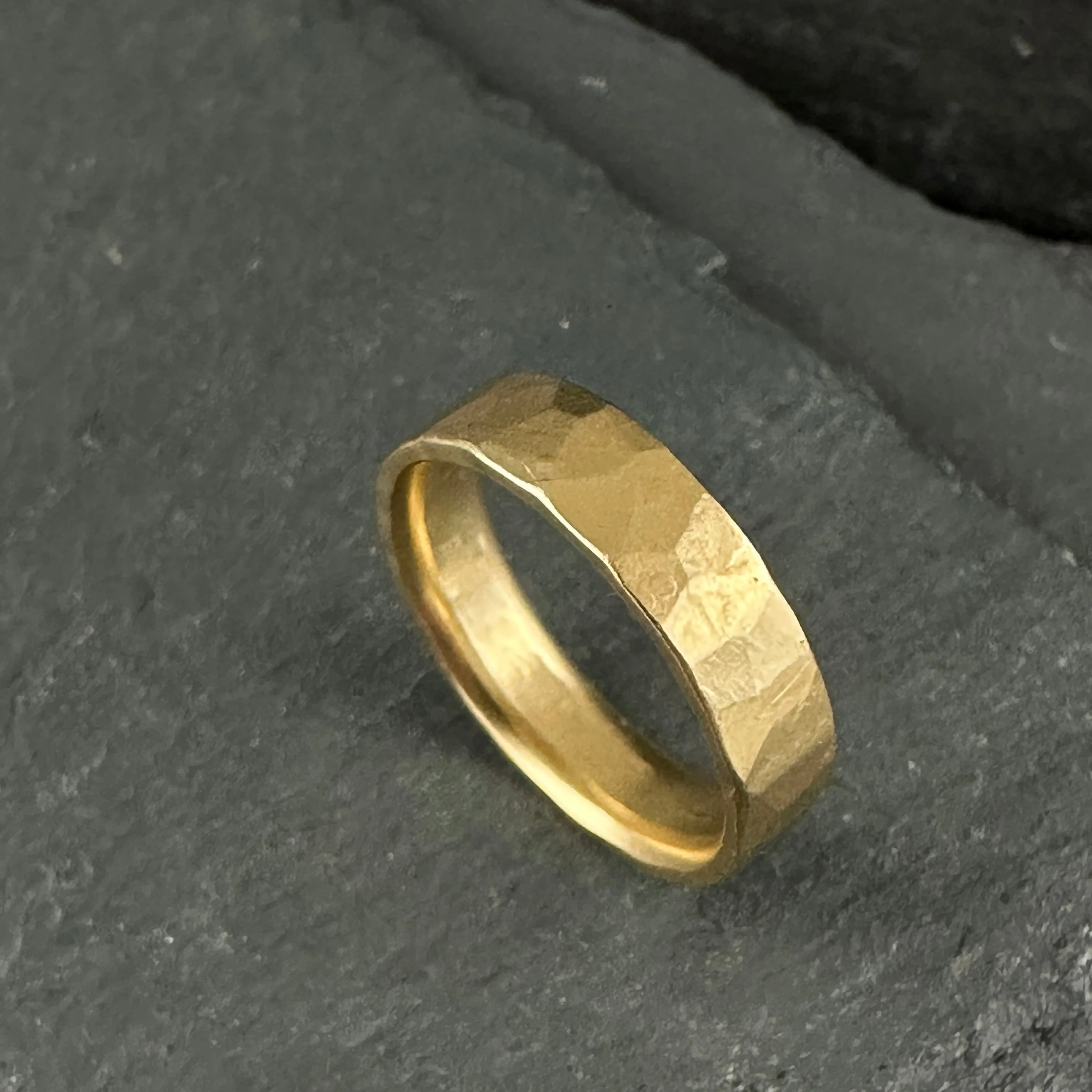 Hammered Gold Band