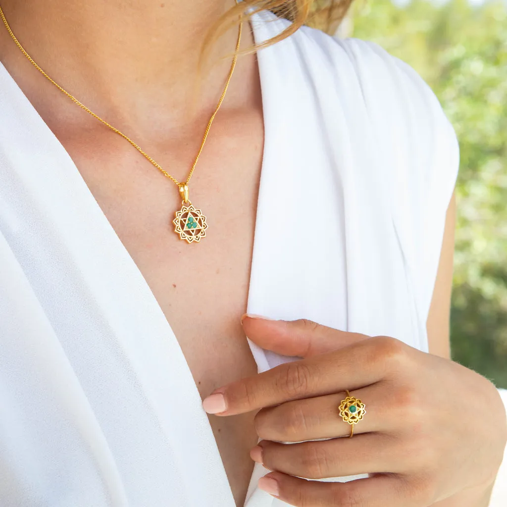 Heart Chakra Ring - Gold