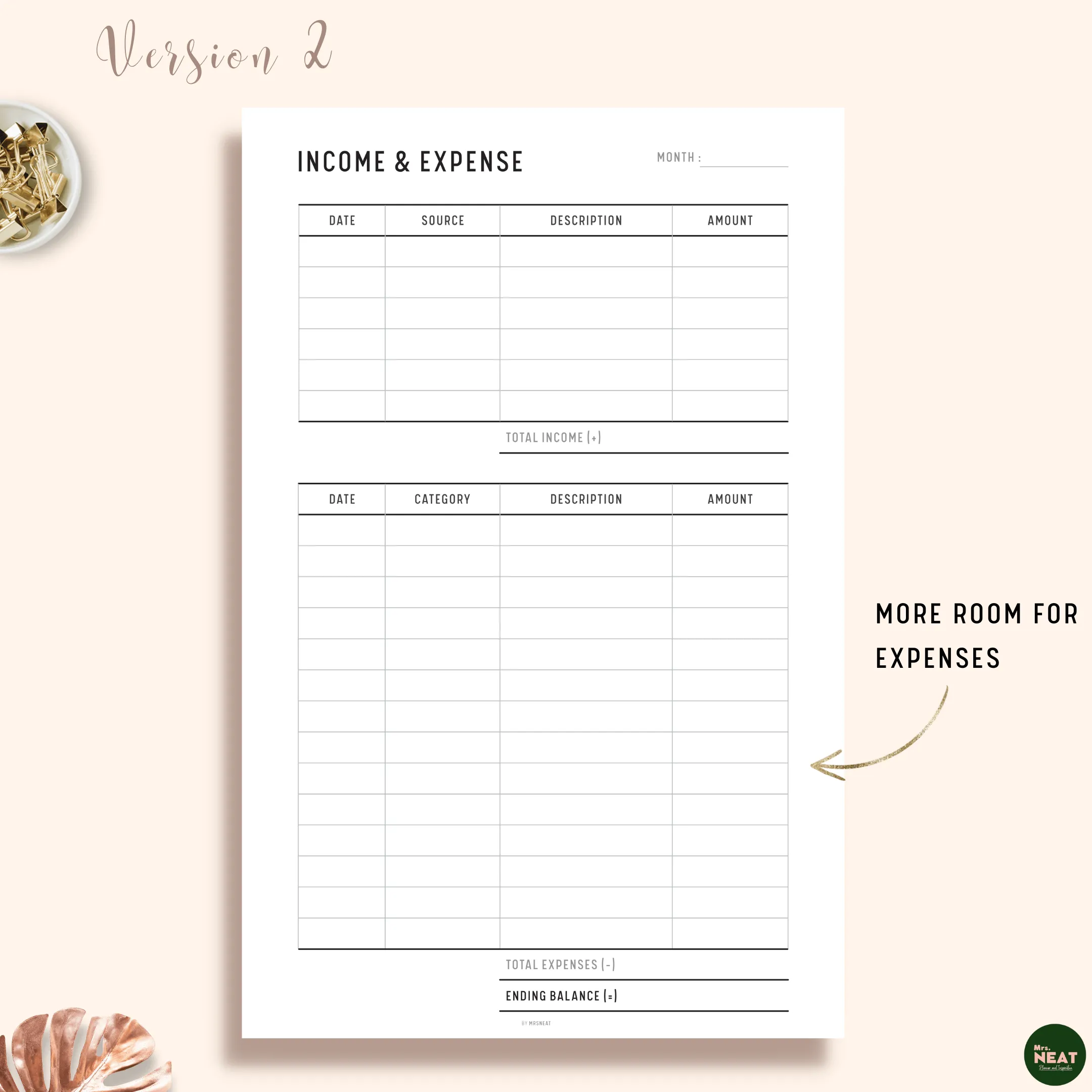 Income and Expense Tracker - M095