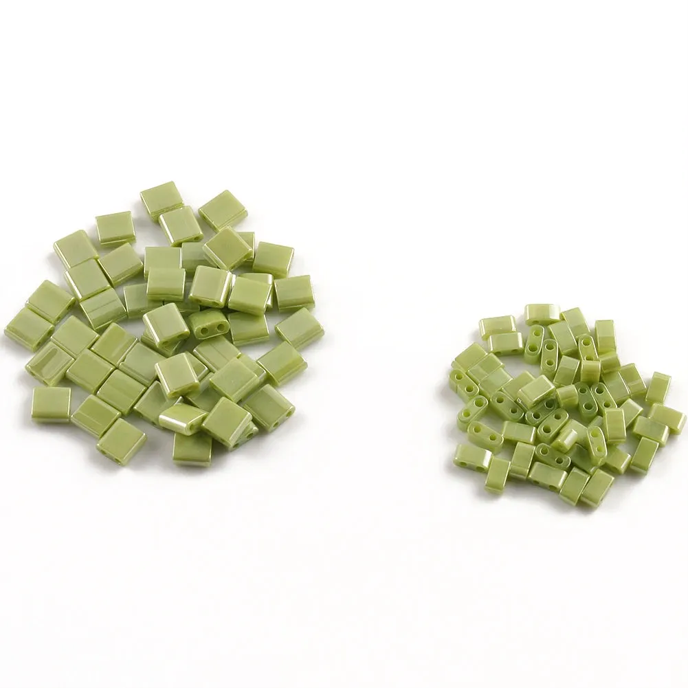 Japanese Double Seedbeads Taidian Two Hole Glass Hematite Beads for Needlework DIY Bracelets Bohemia Jewelry Accessories
