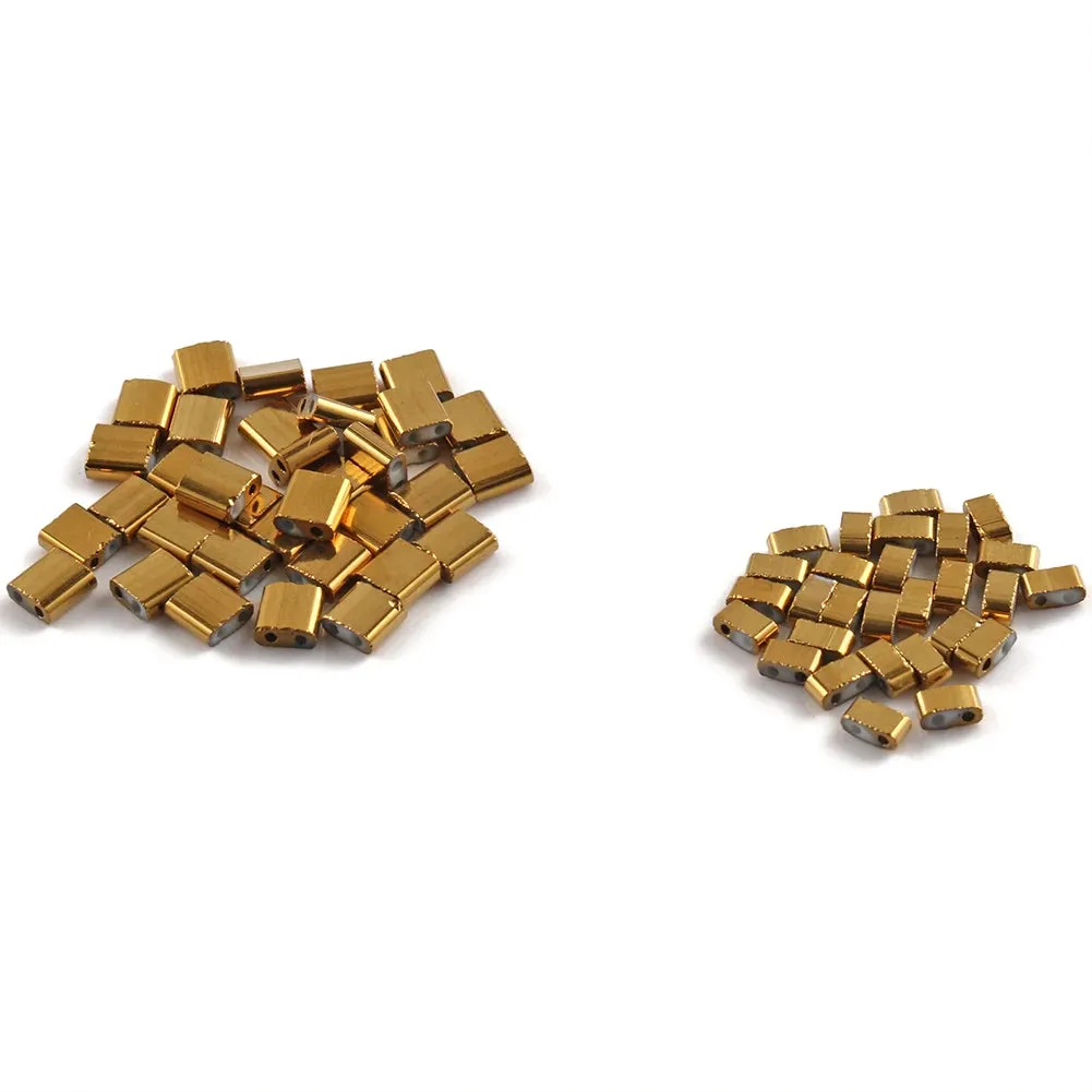 Japanese Double Seedbeads Taidian Two Hole Glass Hematite Beads for Needlework DIY Bracelets Bohemia Jewelry Accessories