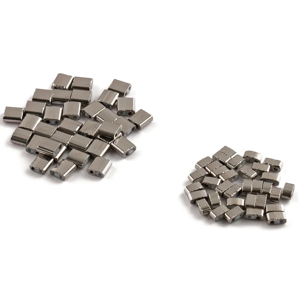 Japanese Double Seedbeads Taidian Two Hole Glass Hematite Beads for Needlework DIY Bracelets Bohemia Jewelry Accessories