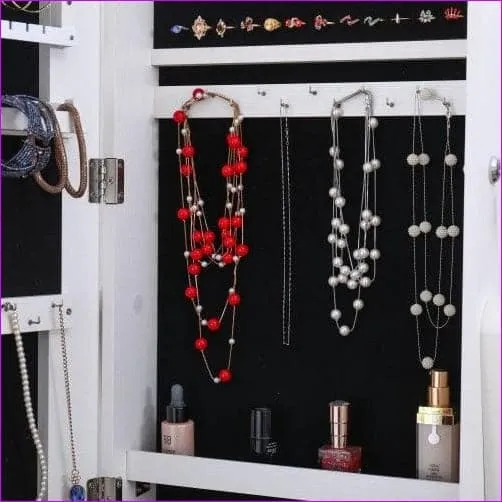 Jewelry Storage Mirror Cabinet with LED Light