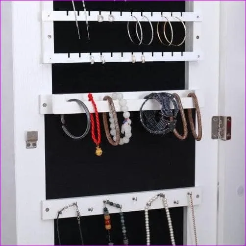 Jewelry Storage Mirror Cabinet with LED Light