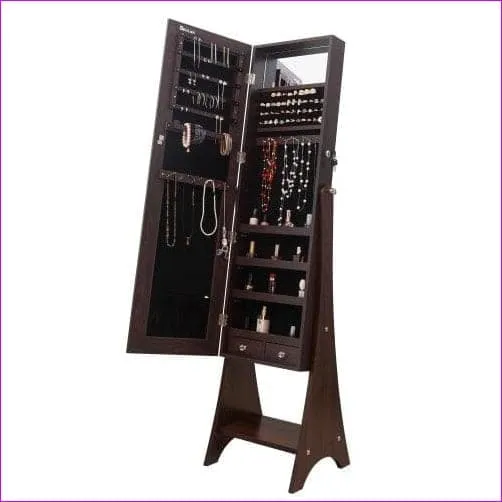 Jewelry Storage Mirror Cabinet with LED Light