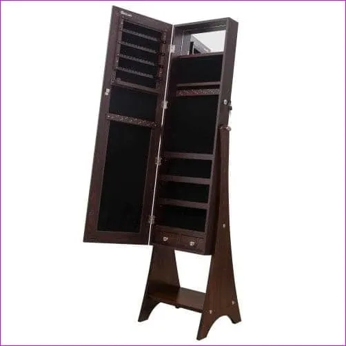 Jewelry Storage Mirror Cabinet with LED Light