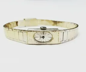 Jules Jurgensen Ladies Watch Vintage Estate 14k White Gold Swiss Movement