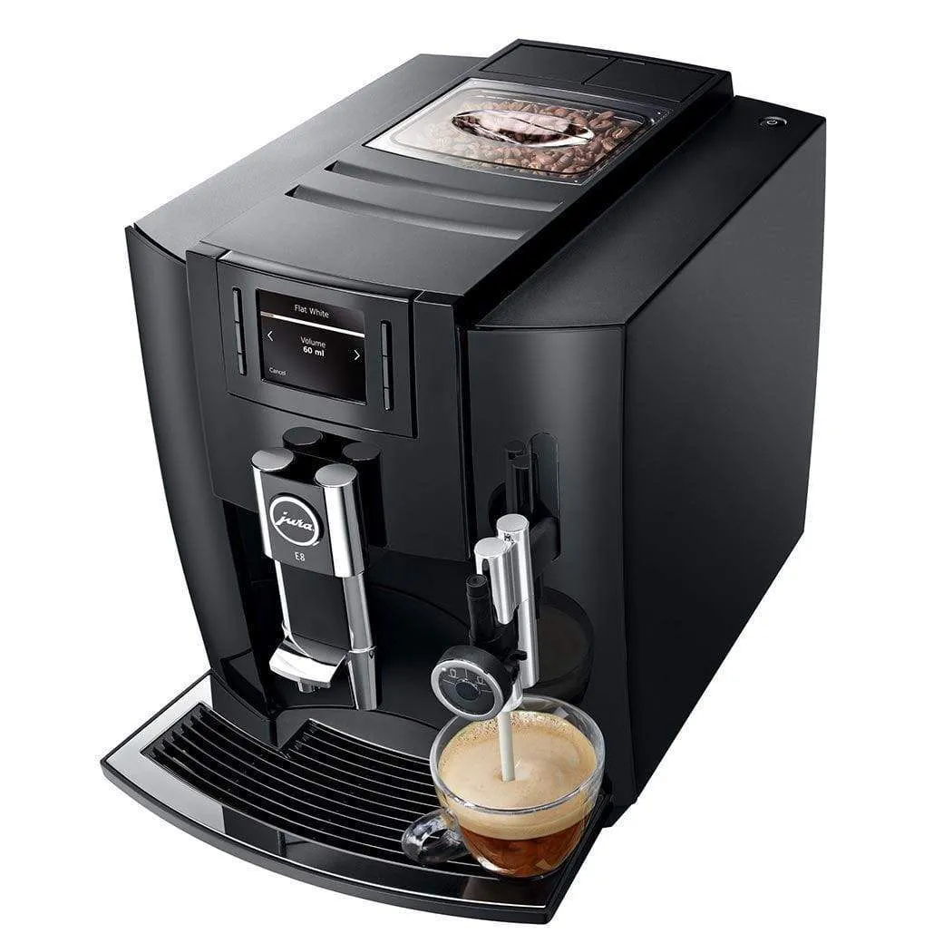 Jura E8 Automatic Espresso Machine with P.E.P. - Factory Refurbished