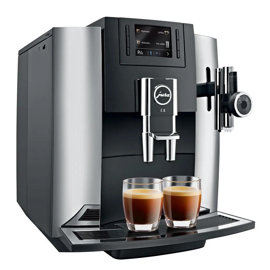 Jura E8 Automatic Espresso Machine with P.E.P. - Factory Refurbished