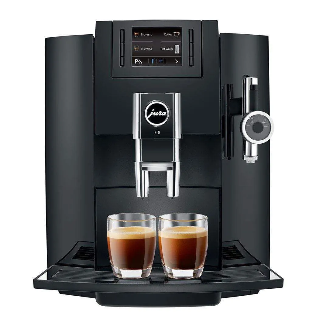 Jura E8 Automatic Espresso Machine with P.E.P. - Factory Refurbished