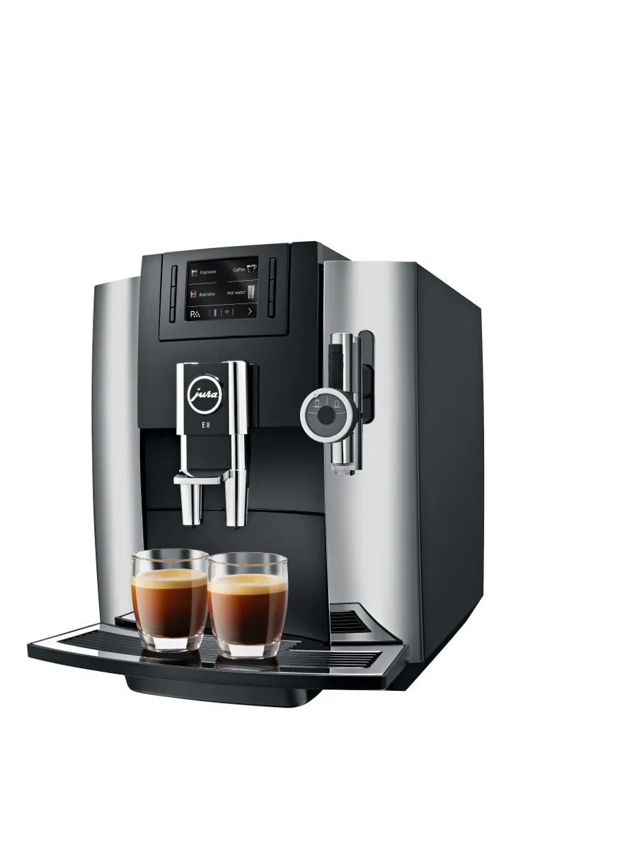 Jura E8 Automatic Espresso Machine with P.E.P. - Factory Refurbished