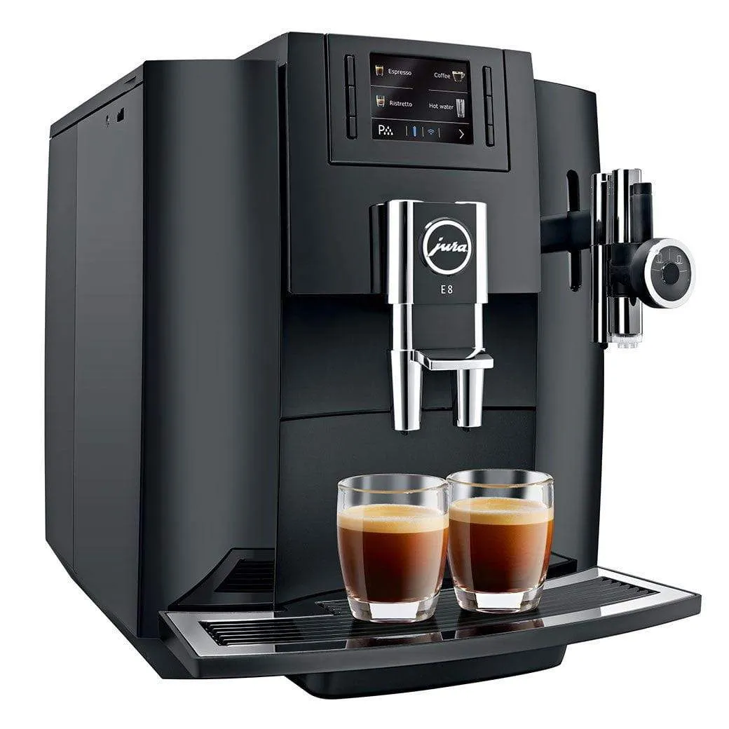 Jura E8 Automatic Espresso Machine with P.E.P. - Factory Refurbished