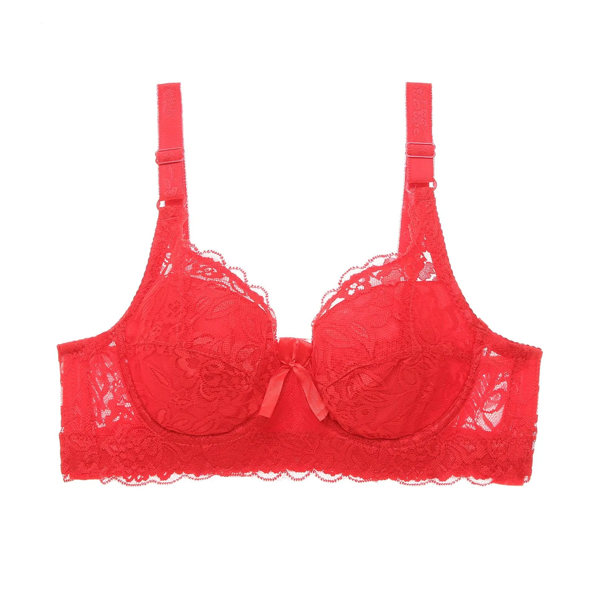 Lace Sexy Plus Size Thin Bra