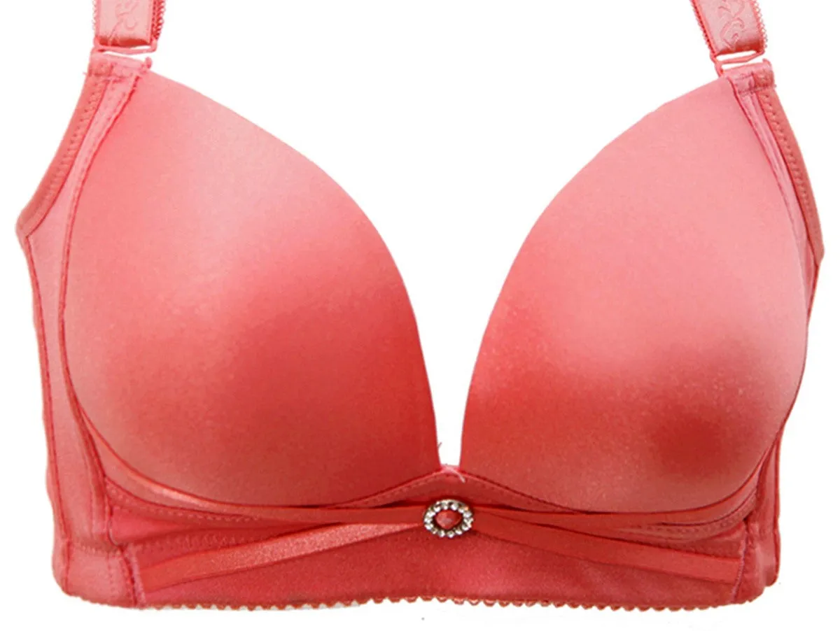 Large size no steel ring smooth gathered adjustable bra wholesale thin women's underwear bra bra