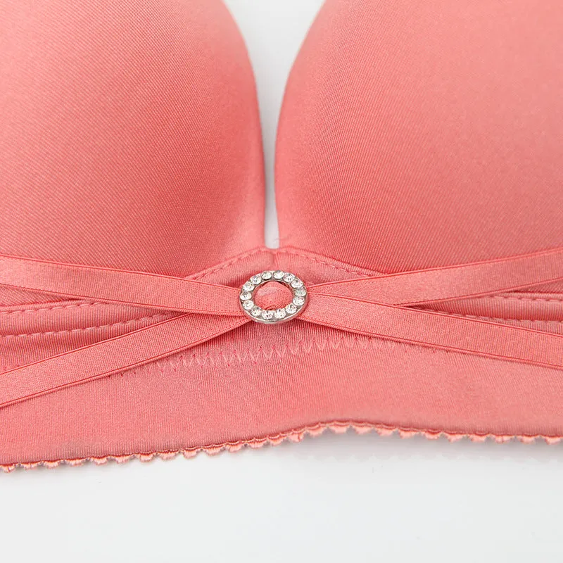 Large size no steel ring smooth gathered adjustable bra wholesale thin women's underwear bra bra