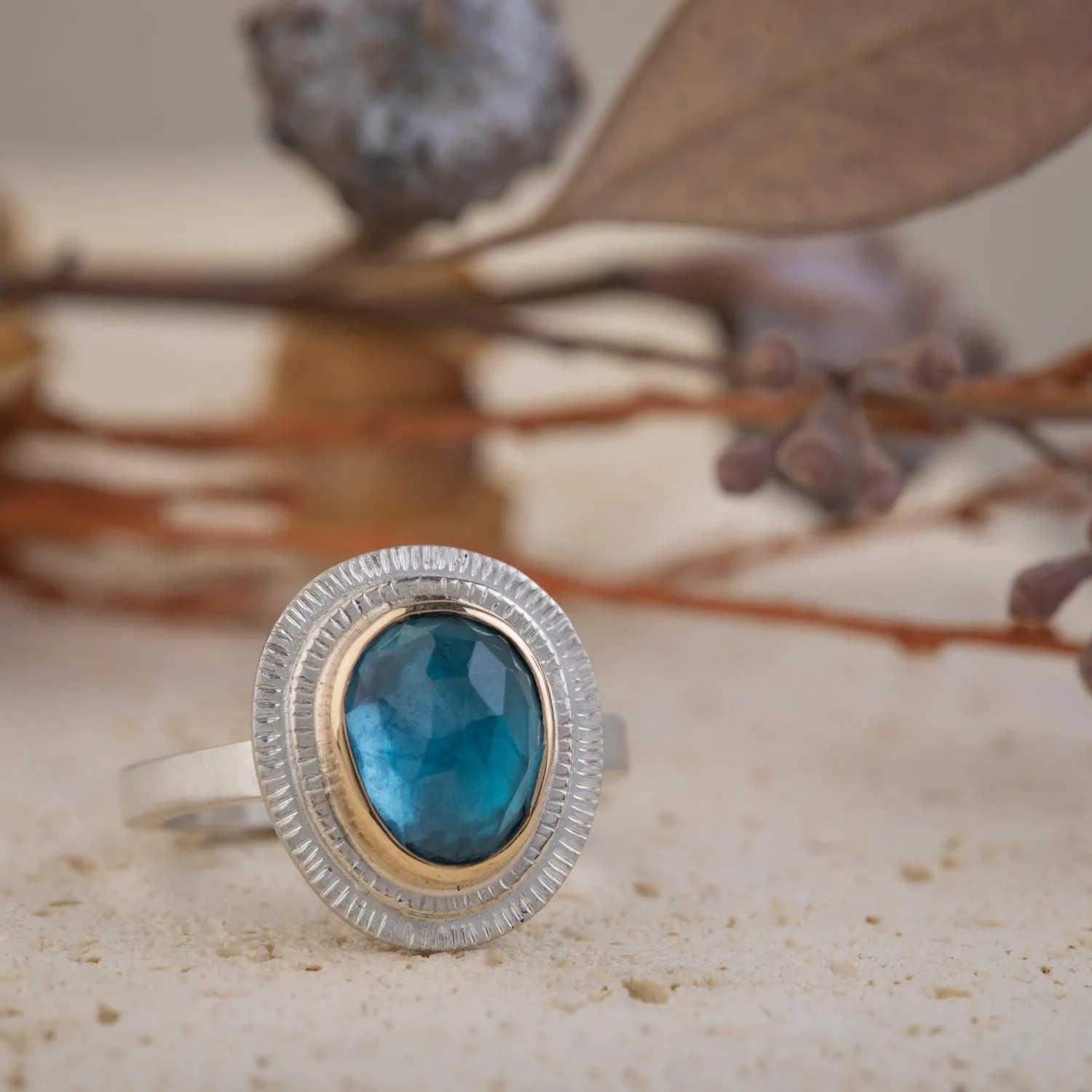 Lauren - London Blue Ring