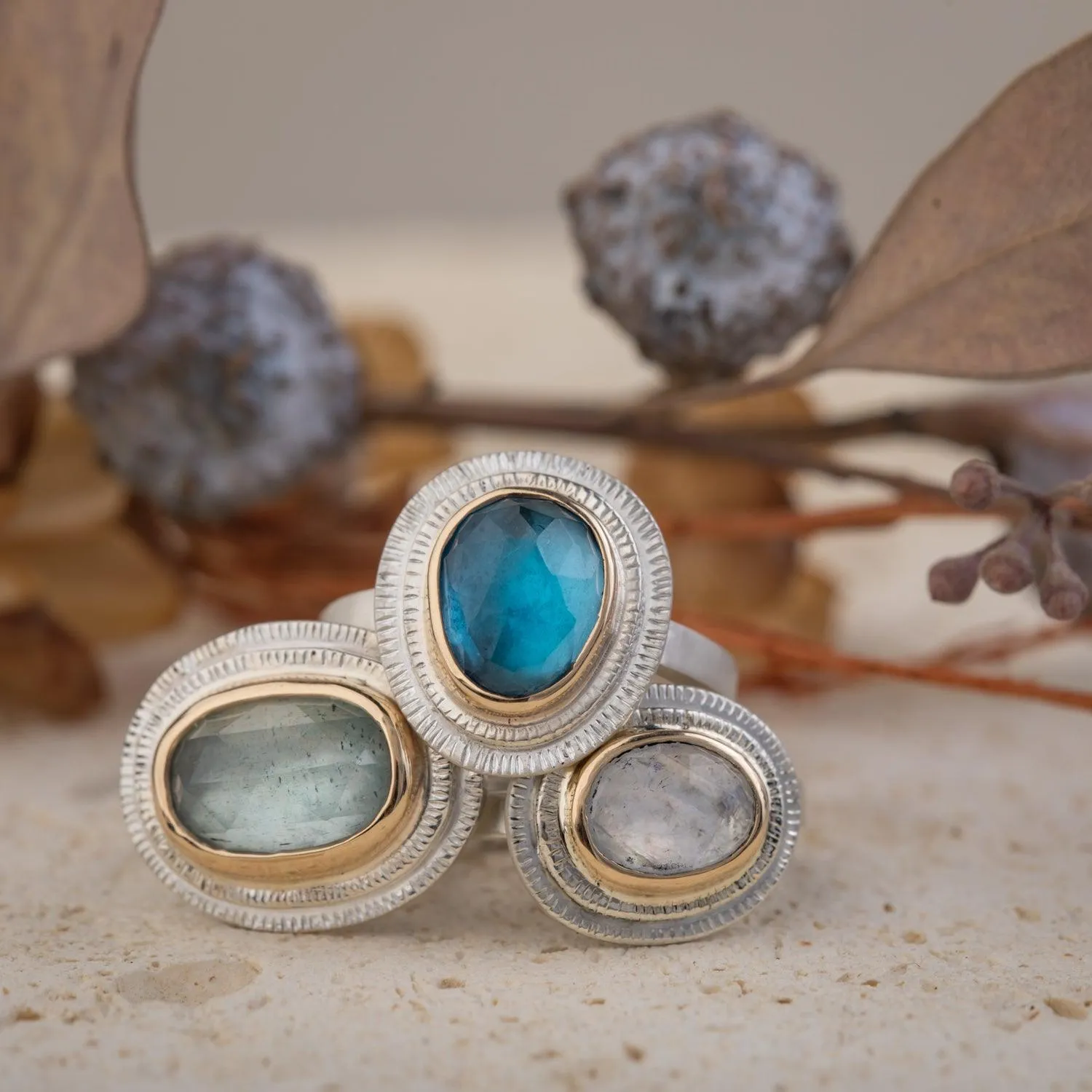 Lauren - London Blue Ring