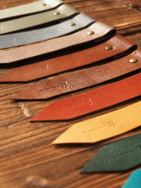 Leather Bookmarks x 2 pcs #Dim Grey