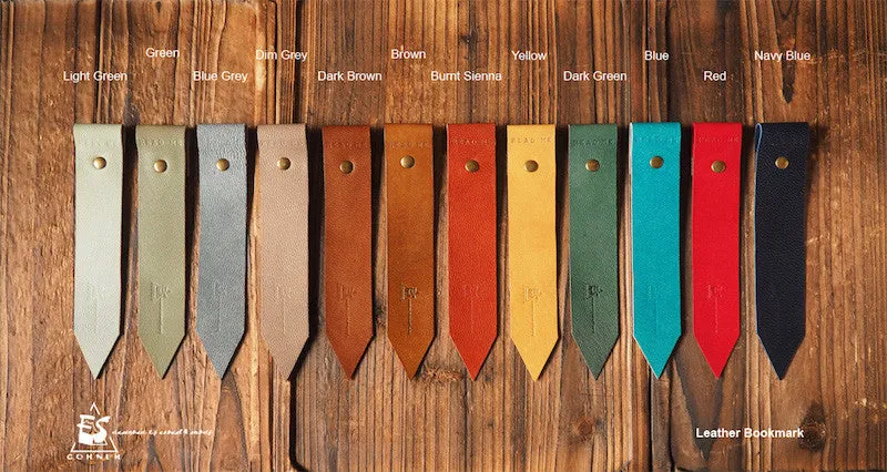 Leather Bookmarks x 2 pcs #Dim Grey