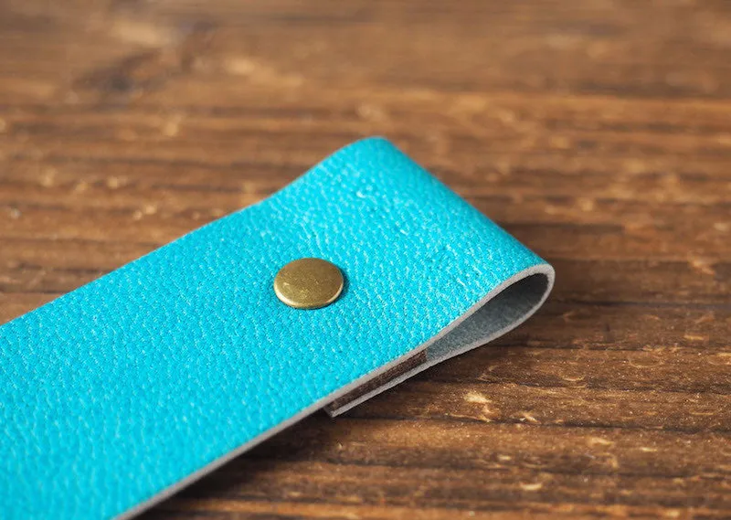 Leather Bookmarks x 2 pcs #Sky Blue