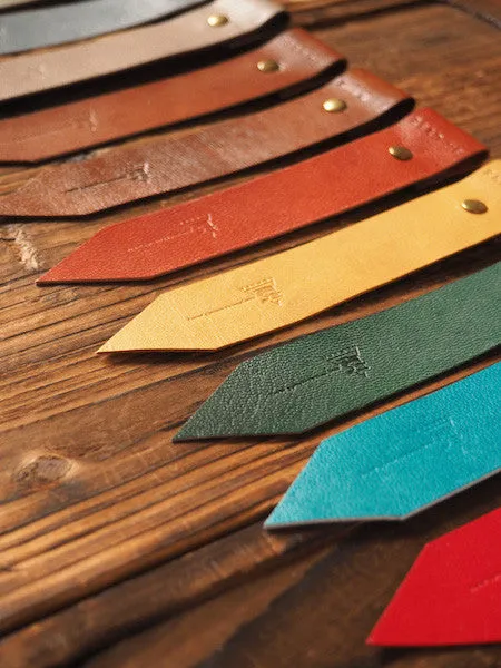 Leather Bookmarks x 2 pcs #Sky Blue