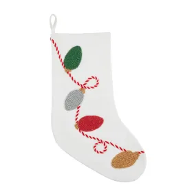 LIGHTS BEADED STOCKING