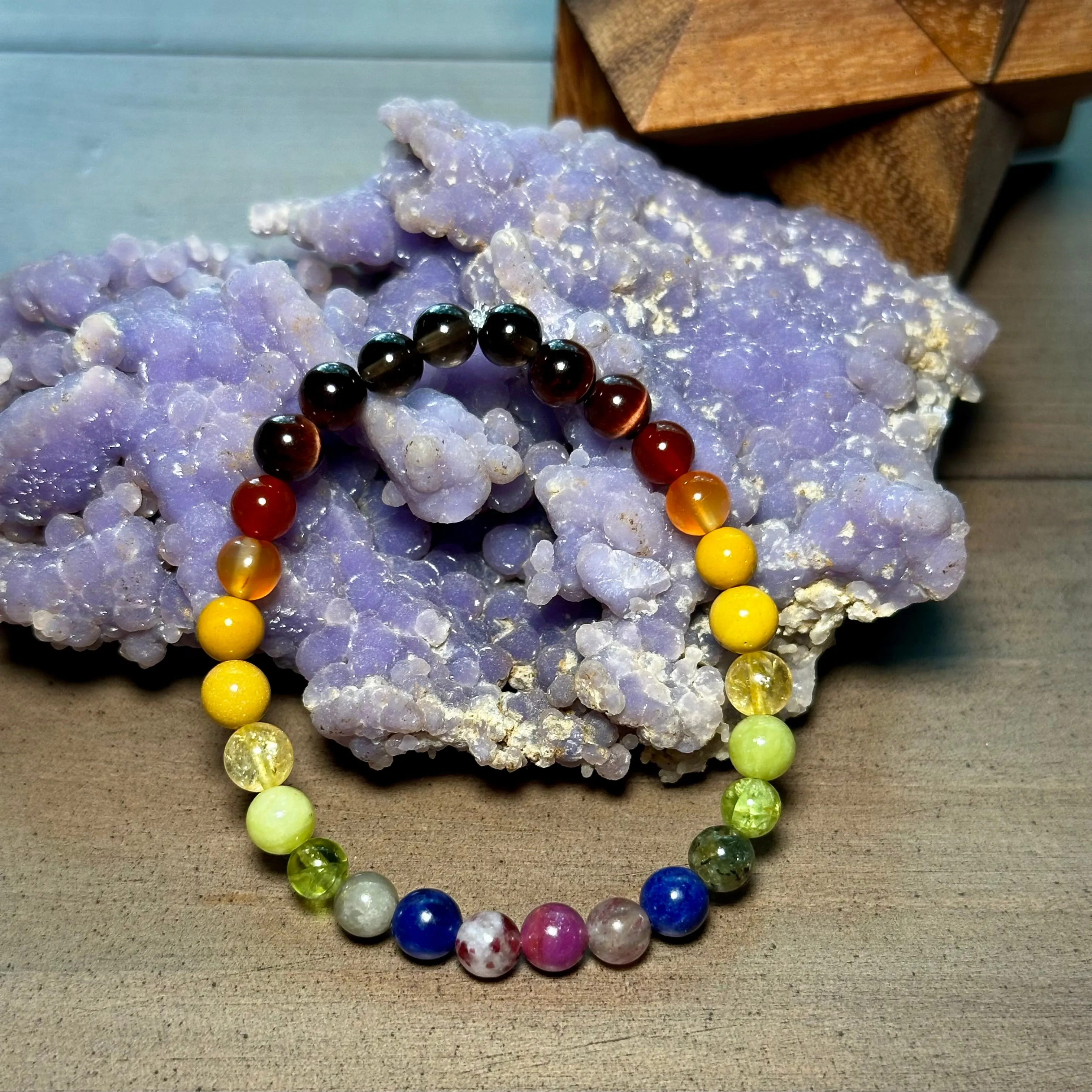 Lights, Camera, B*tch, Smile! Adulting Crystal Stretchy Stacker Bracelet