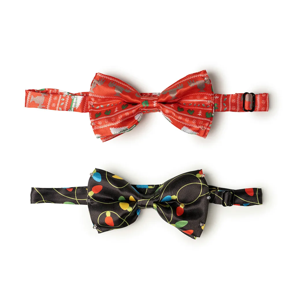 Lotsa LITES! Christmas Flashing Holiday Bowtie