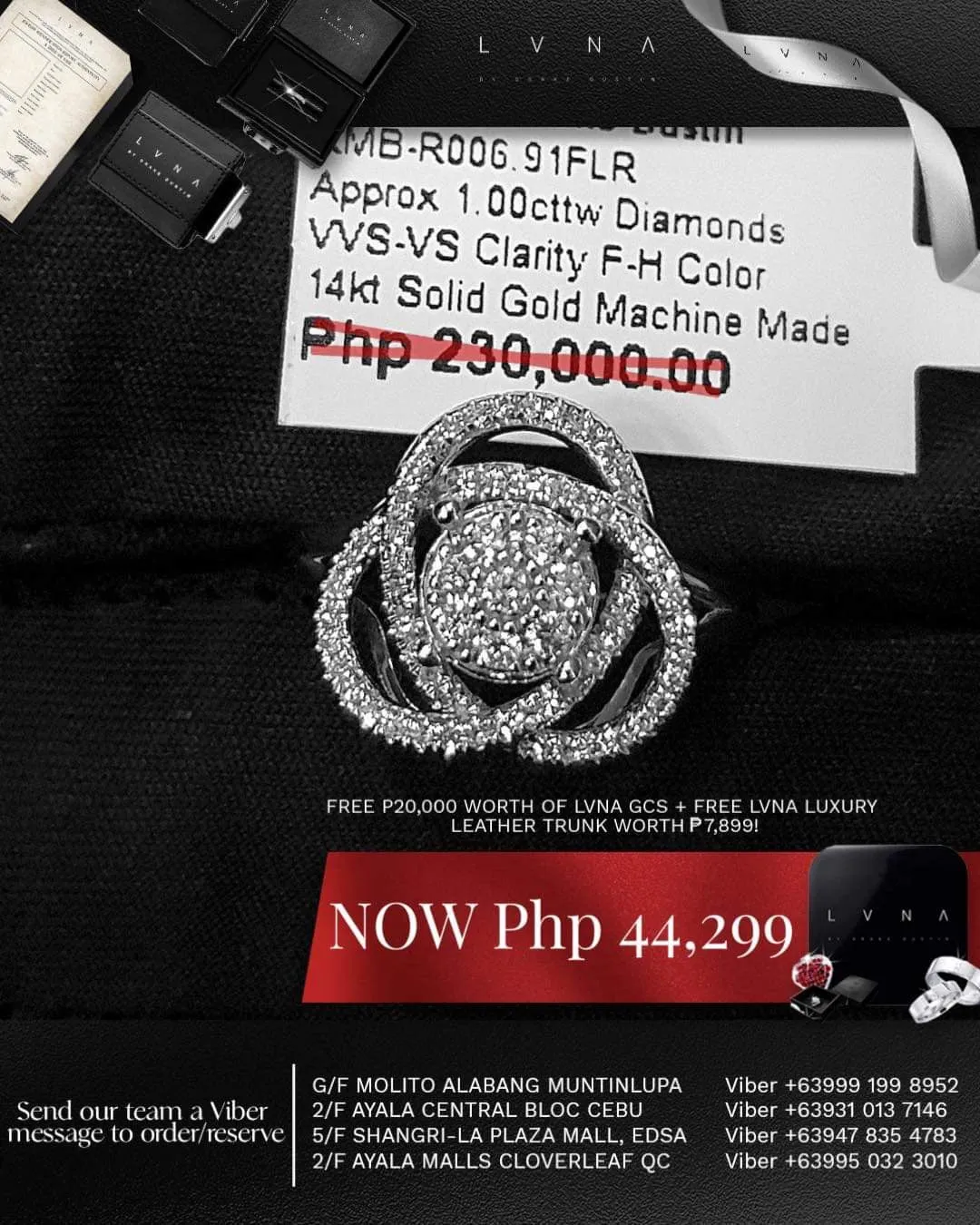 #LVNA2024 |  Floral Deco Diamond Ring 14kt