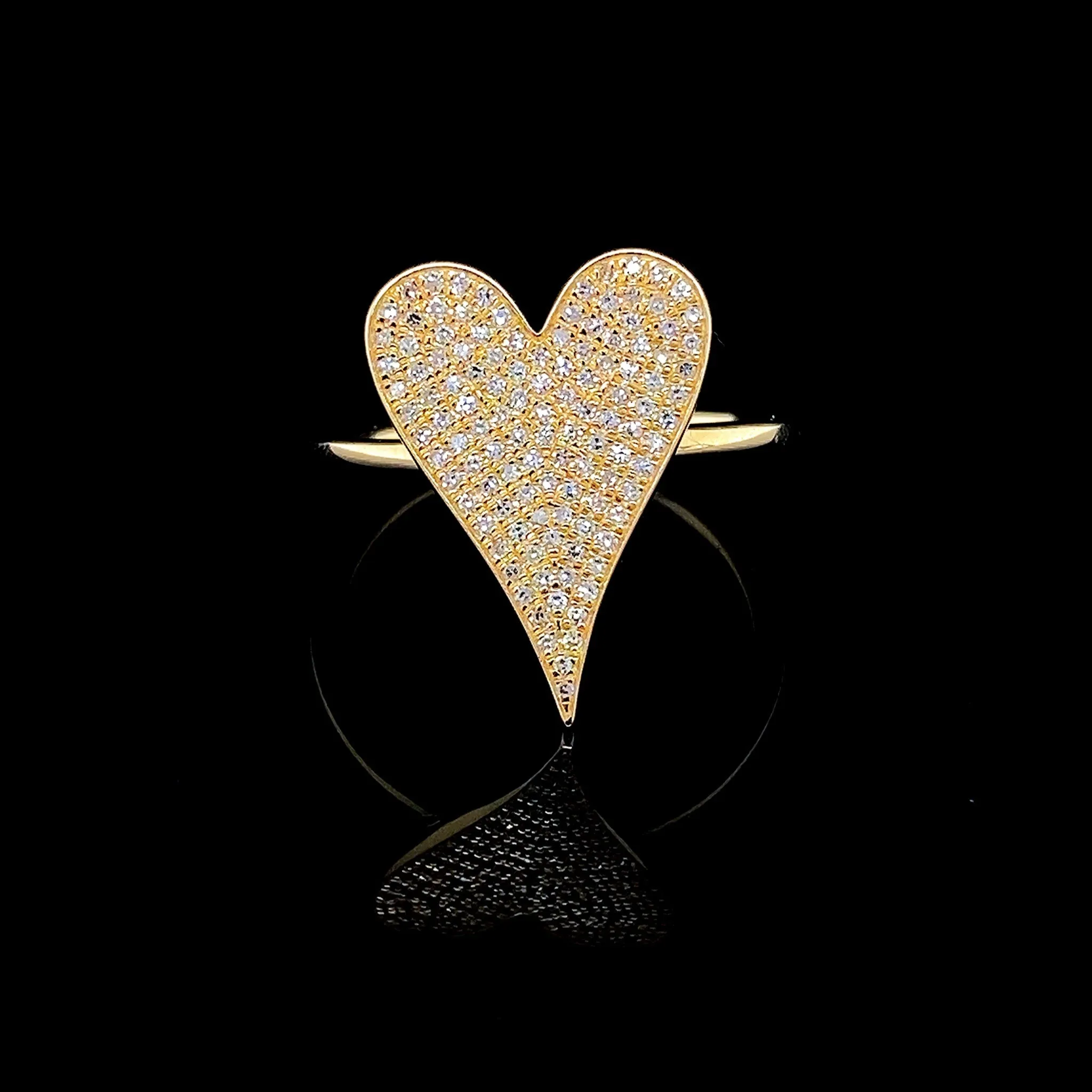 #LVNA2024 | Golden Spade Heart Diamond Ring 14kt