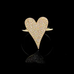 #LVNA2024 | Golden Spade Heart Diamond Ring 14kt