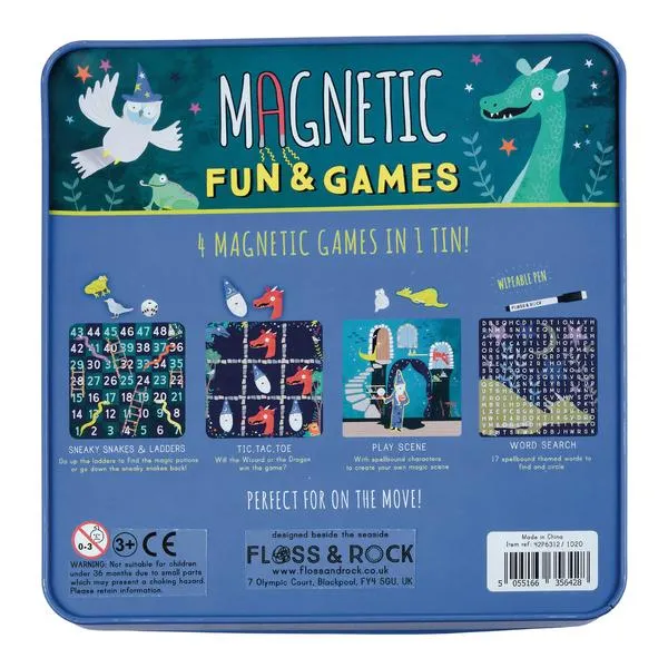 Magnetic fun and games tin