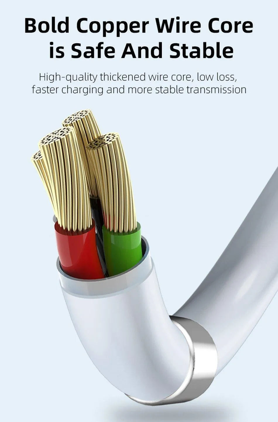 Magnetic Self Coiling USB Cable Flexible Durable Foldable Non-tangle Fast Charge Cables Micro Type-C