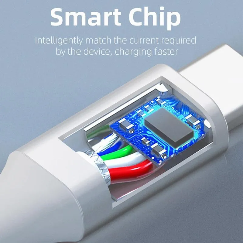 Magnetic Self Coiling USB Cable Flexible Durable Foldable Non-tangle Fast Charge Cables Micro Type-C