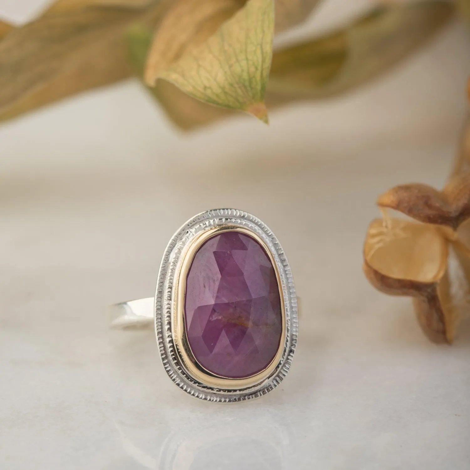 Maya - Pink Sapphire Ring