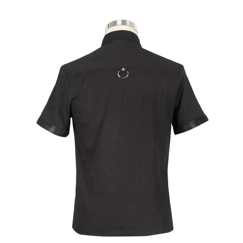Men's Punk Style Short Sleeve Shirt