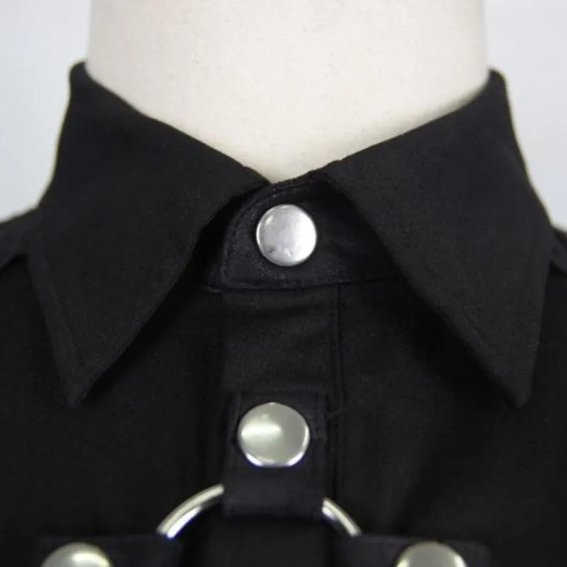 Men's Punk Style Short Sleeve Shirt