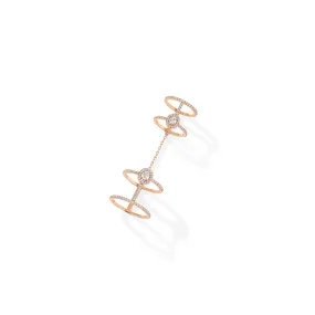 MESSIKA, GLAM'AZONE DOUBLE PAVÉ DIAMOND RING