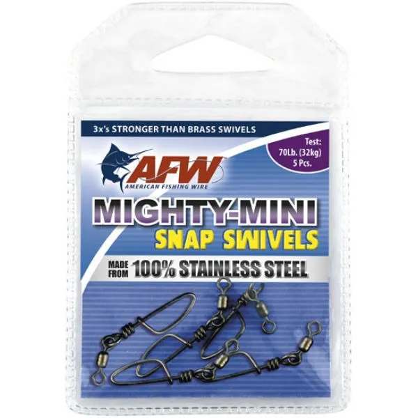 Mighty-Mini Stainless Steel Snap Swivels - AFW