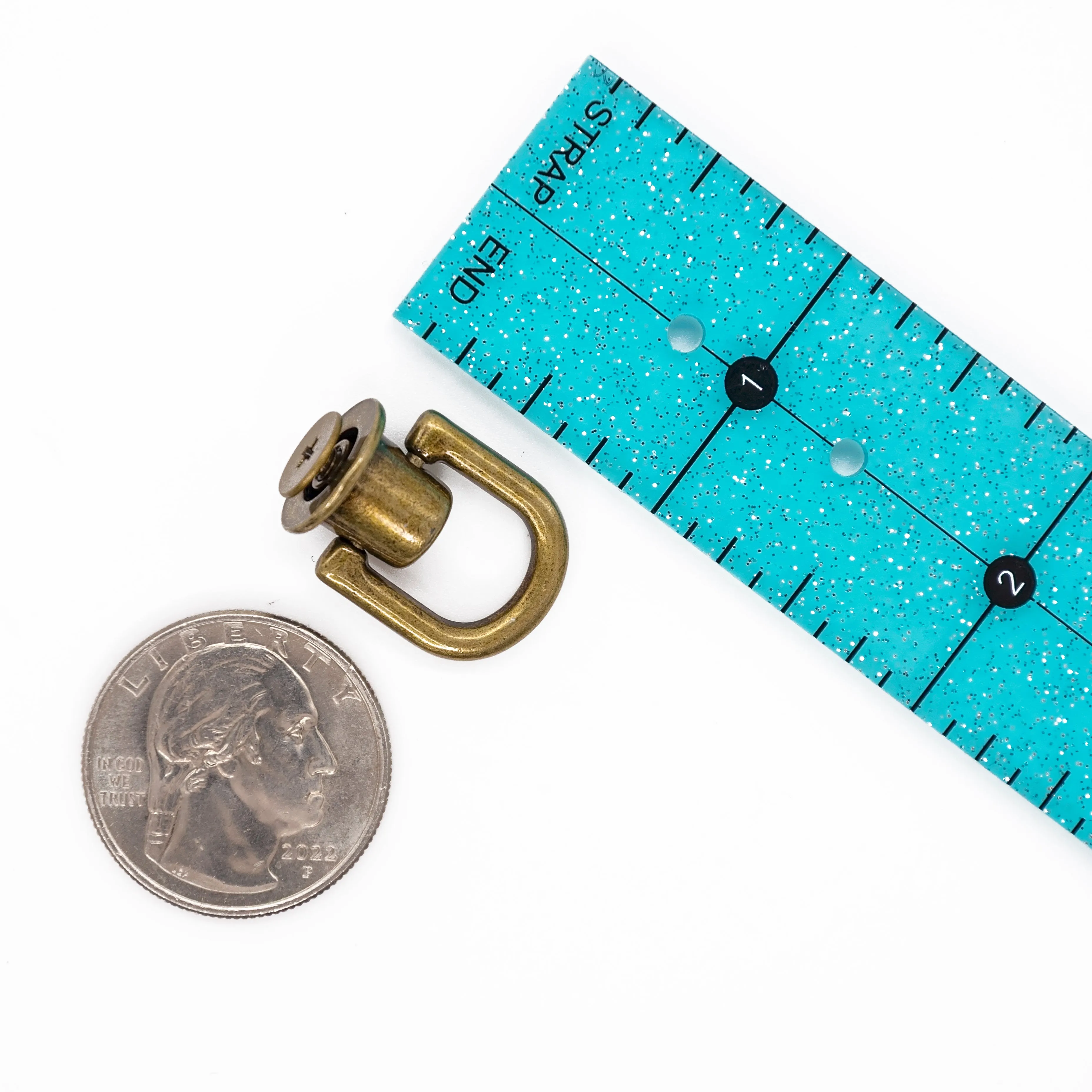 Mini D Ring Anchors - Set of 2