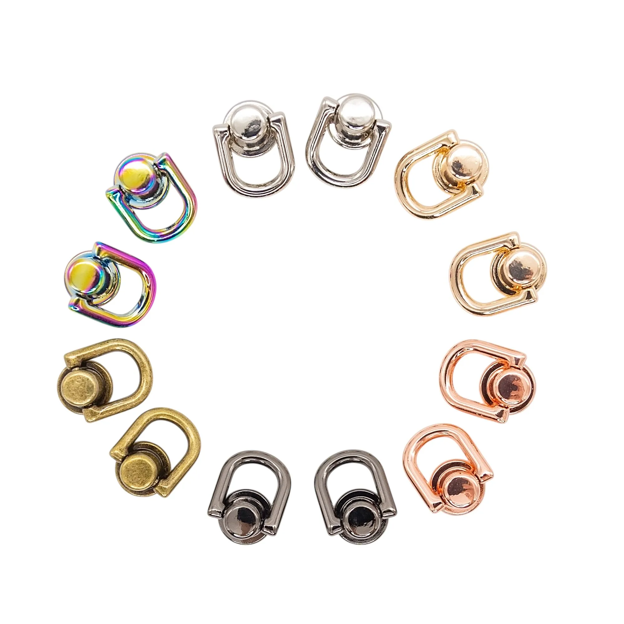 Mini D Ring Anchors - Set of 2
