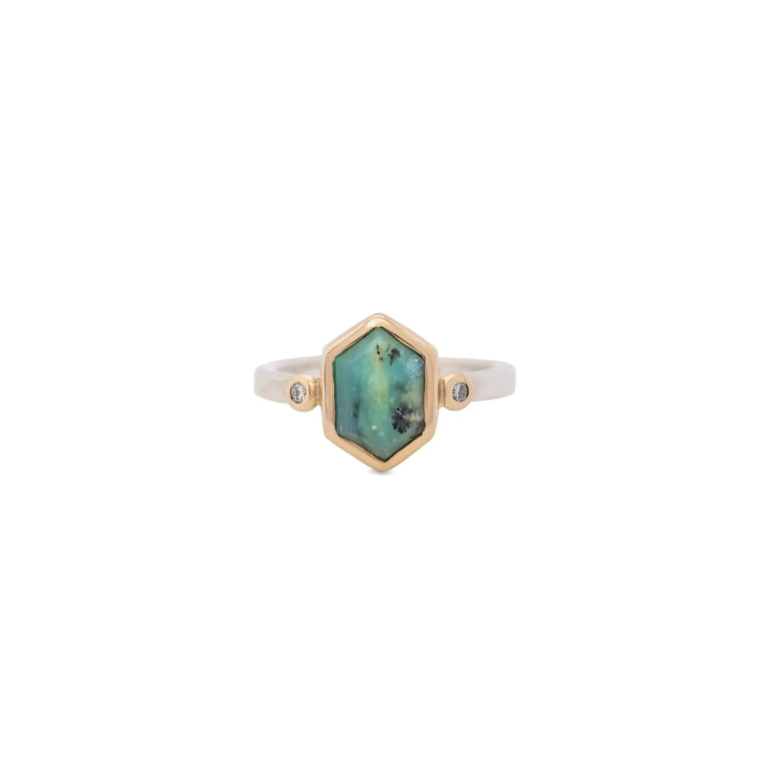 Myra - Peruvian Blue Opal Ring