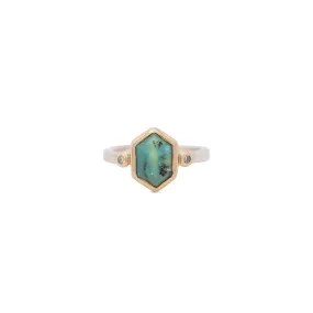 Myra - Peruvian Blue Opal Ring
