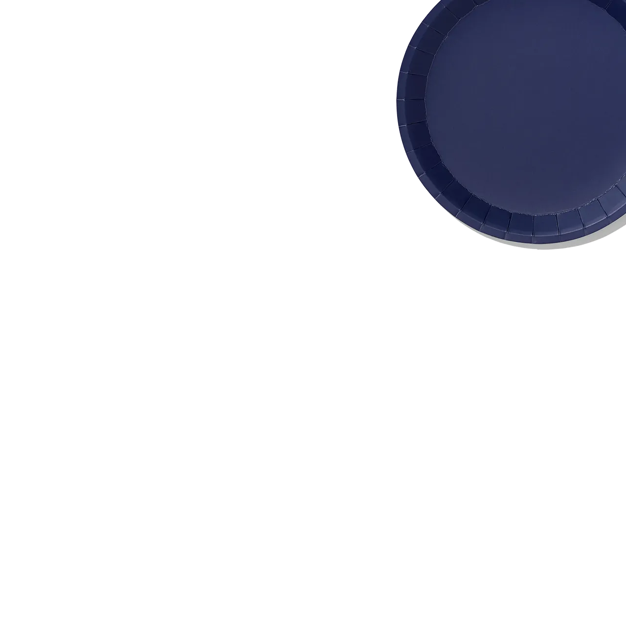 Navy Classic Small Plates (10 per pack)