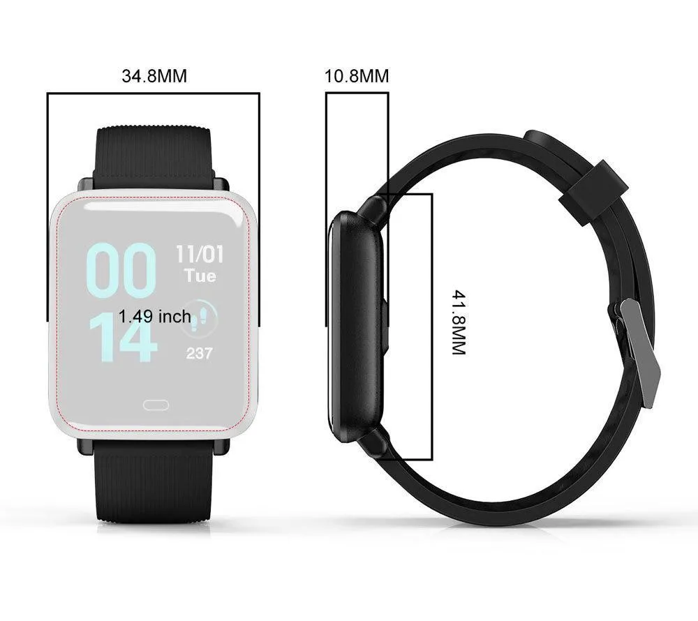 New IP67 Waterproof Smart Watch Bluetooth Sport Pedometer Heart Rate Monitor For iPhone Android